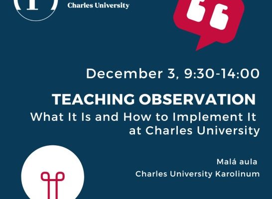 Teaching Observation: What It Is and How to Implement It at Charles University 